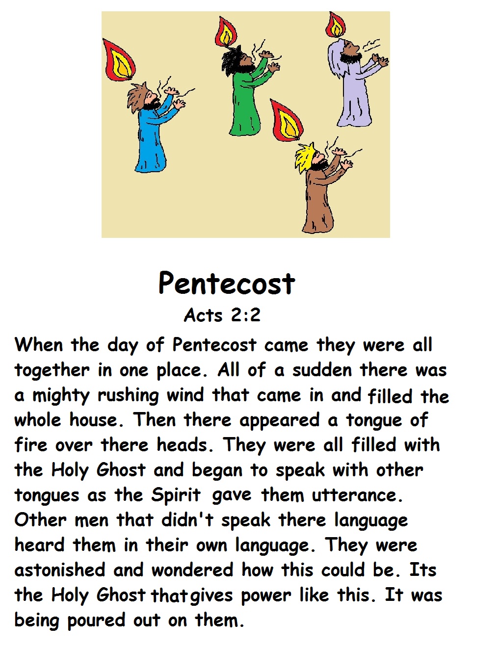 pentecost sunday children's lesson