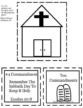 Remember The Sabbath Day To Keep It Holy Cut Out Sheet