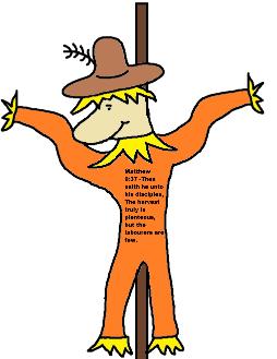 Scarecrow Template for Fall festival church decorating ideas