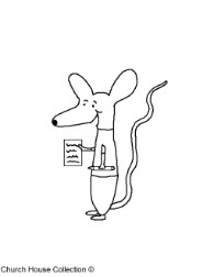 School is so much fun coloring pages Mouse