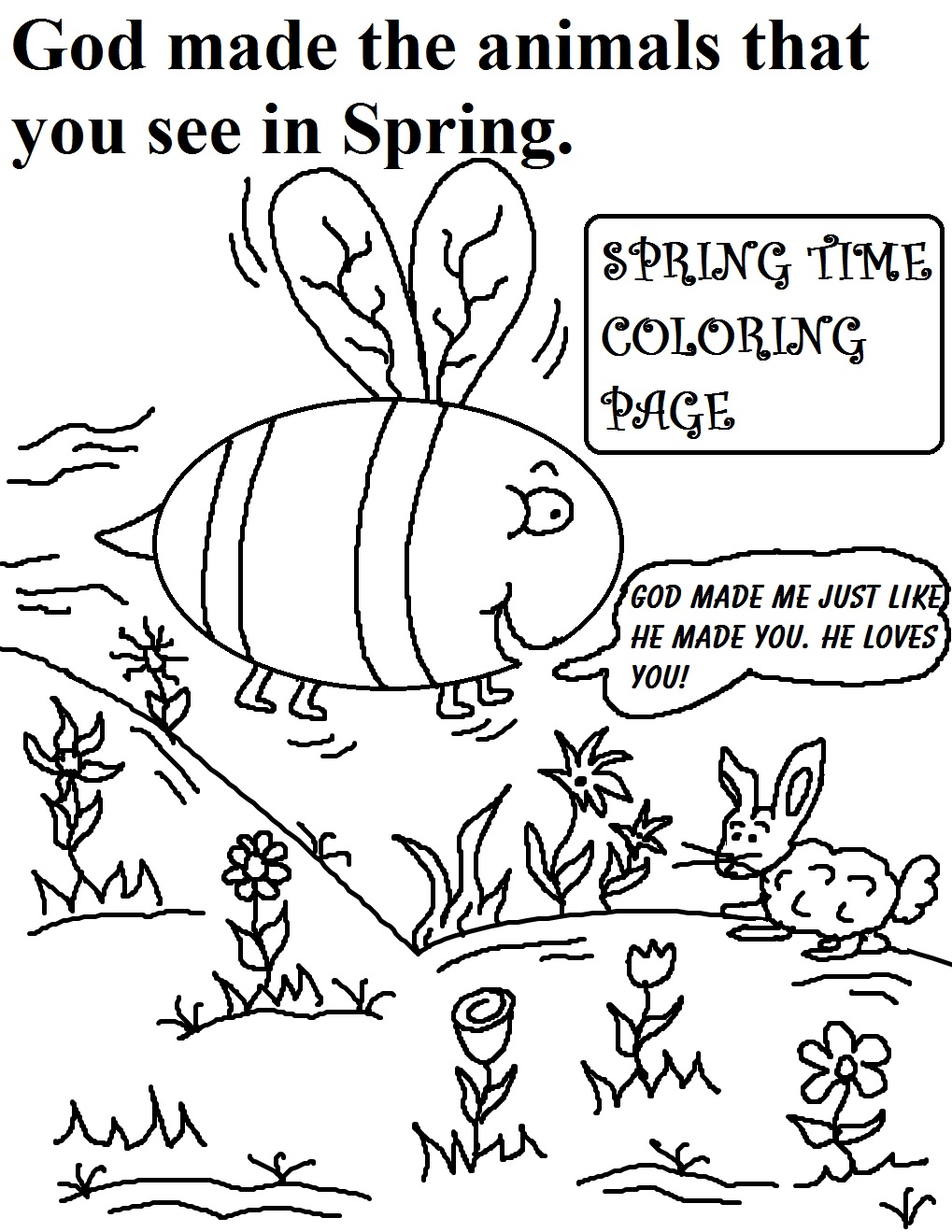 coloring spring pages - photo #48