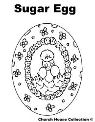 Easter Coloring Pages- Sugar Egg Coloring Pages
