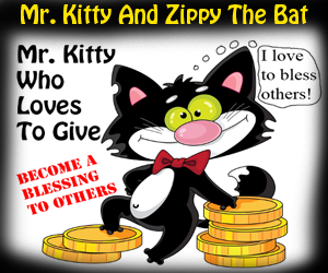 Mr. Kitty And Zippy The Bat©  