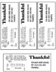 Thanksgiving Turkey One Thankful Man ten lepers bookmarks