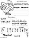 Thanksgiving Turkey One Thankful Man Ten Lepers Prayer Request Sheet