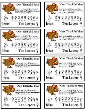 Thanksgiving sunday school lesson printable