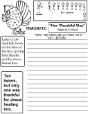 Thanksgiving Word in a word sheet