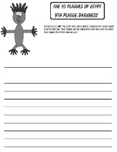 The 10 Plagues of Egypt Darkness Printable Writing Paper
