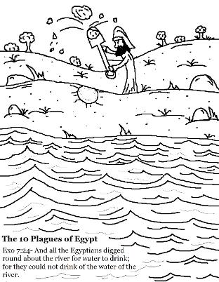 The 10 Plagues of Egypt Coloring Pages