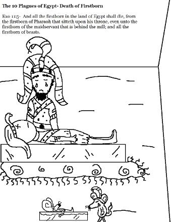 The 10 Plagues of Egypt Coloring Pages