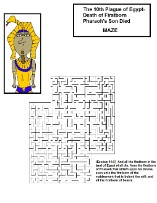 Ten Plagues of Egypt Pharaoh Maze