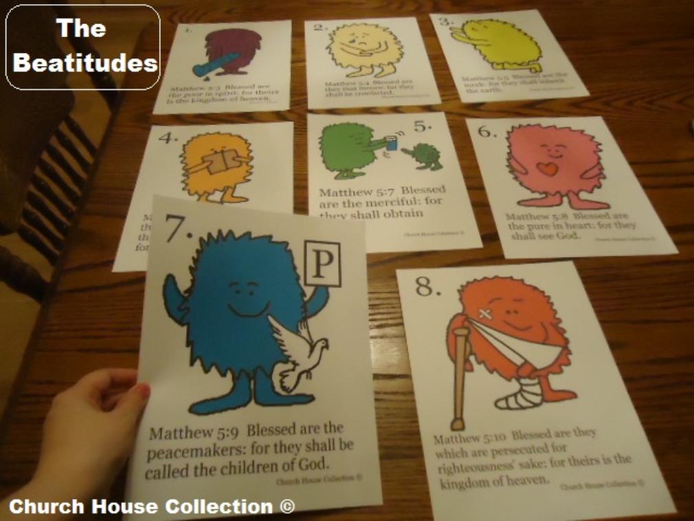 The Beatitudes Cards- Free Printable Template