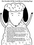 The Parable of the Lost Sheep Coloring Page