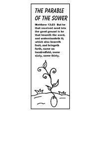 The Parable of the sower bookmarks