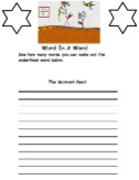 The parable of the mustard seed word in a word activity sheet
