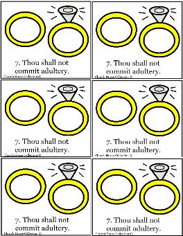 Thou shalt not commit adultery template wedding rings ten commandments
