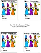 Three Wise Men Christmas Gift Tags