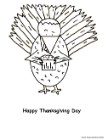 Turkey Coloring Pages, Turkey Eating Cupcake Coloring Page
