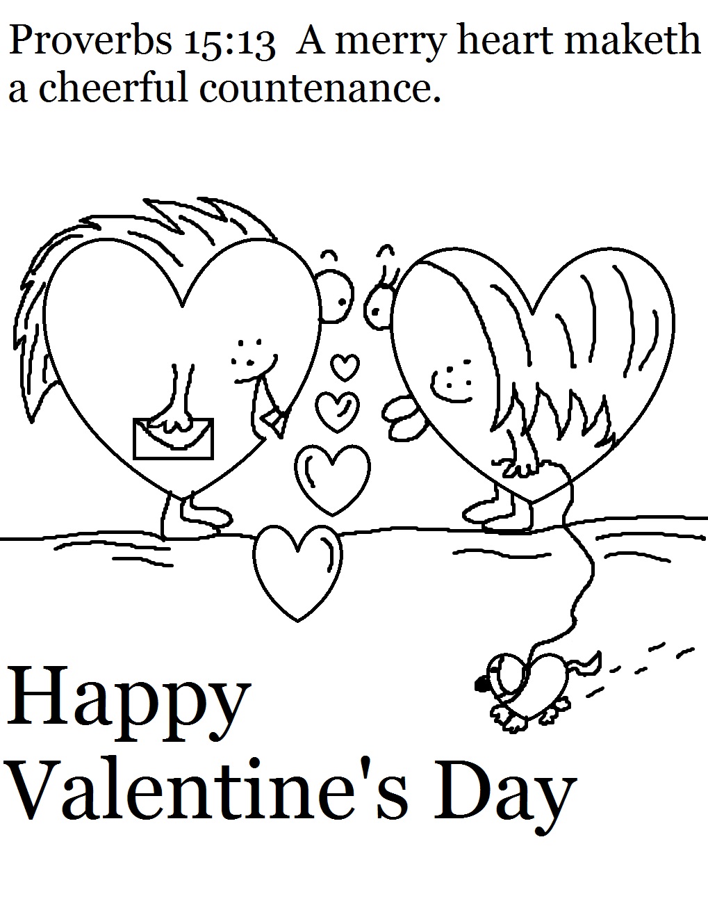 valentine coloring pages for sunday school - photo #9