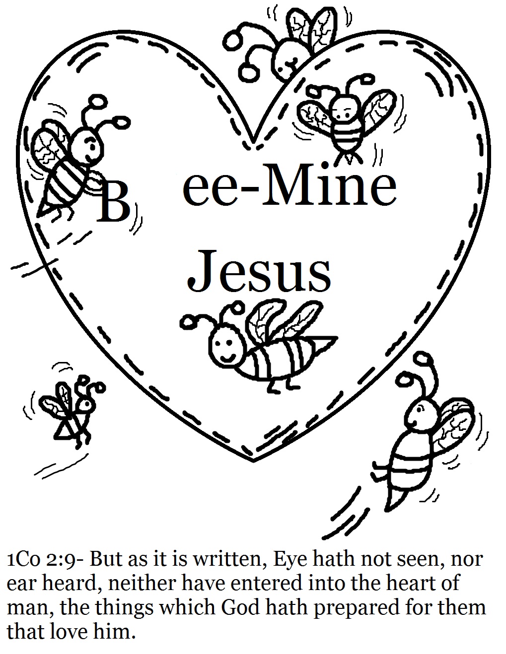 valentine coloring pages for sunday school - photo #6