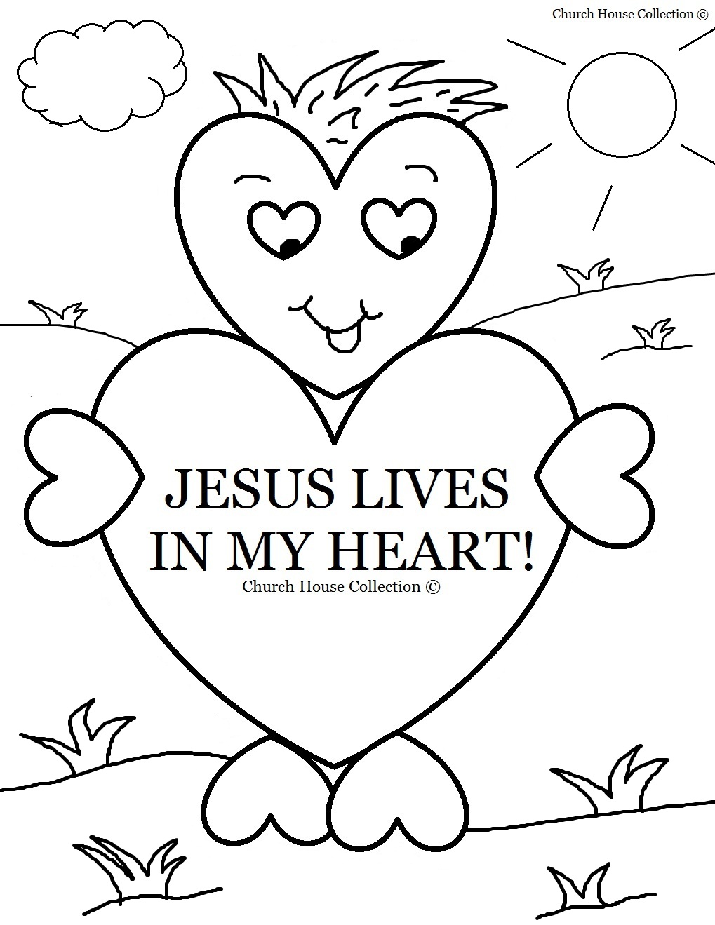 valentine for jesus coloring pages - photo #2