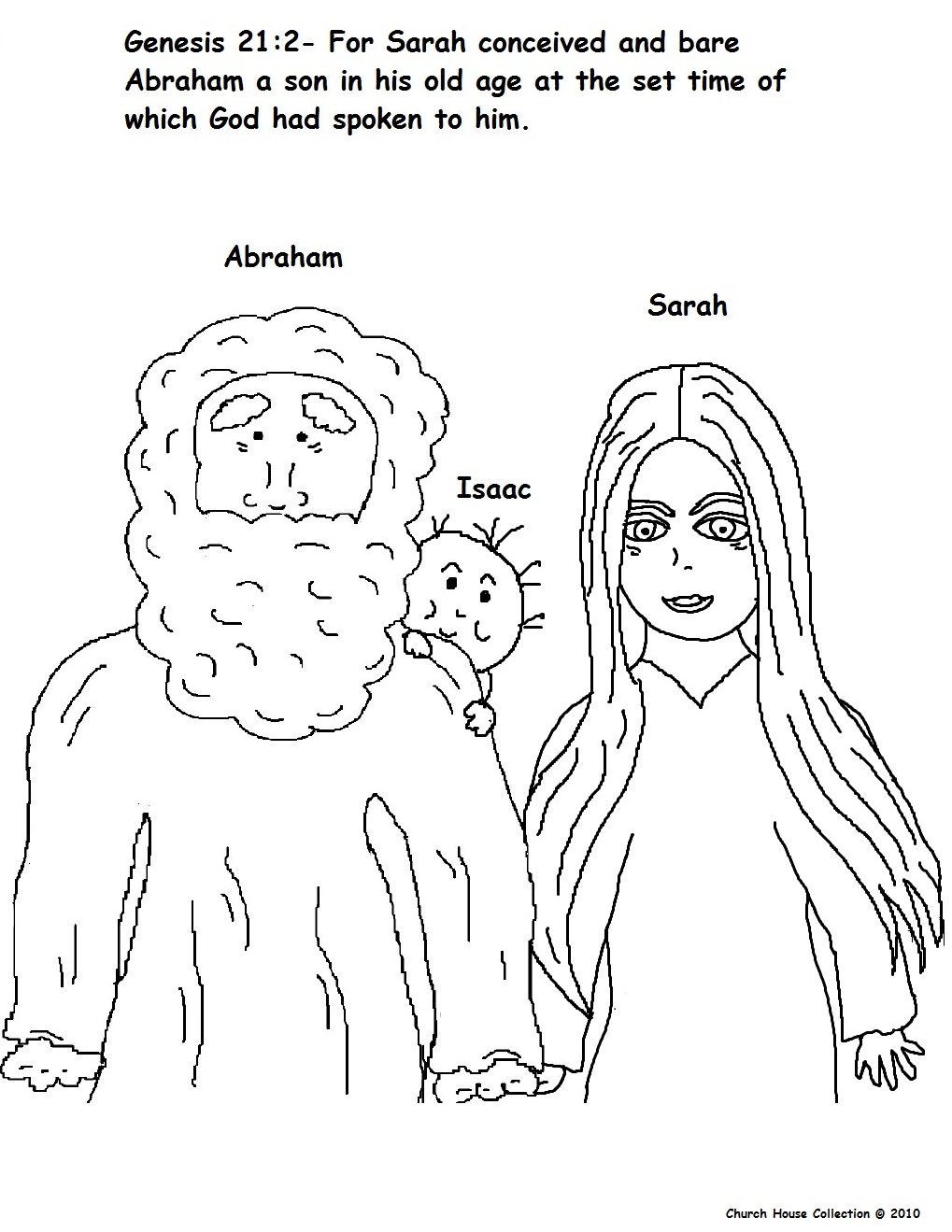abraham and sarah and isaac coloring pages - photo #22