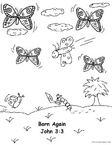 Born Again Bible Coloring Pages