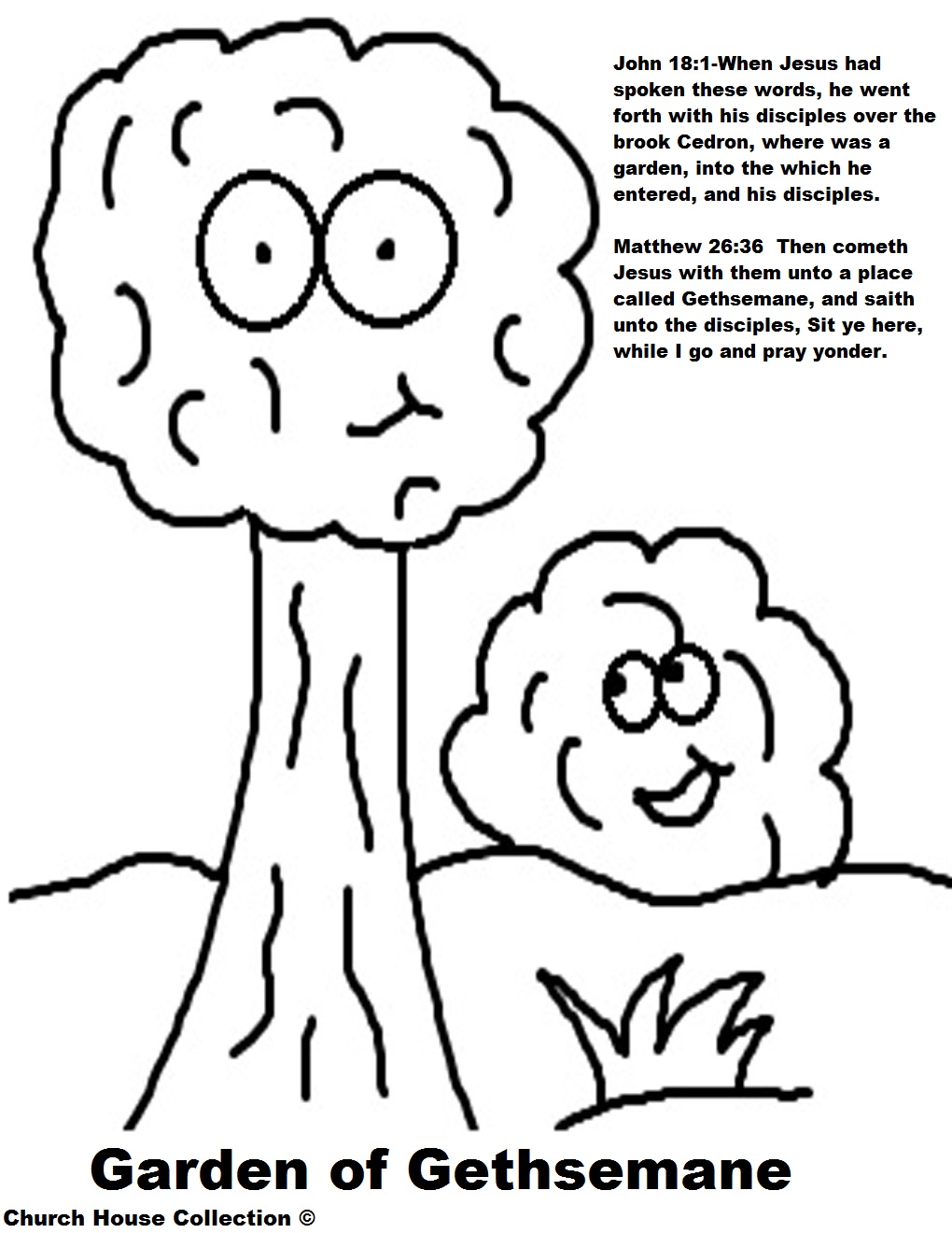 garden of gethsemane coloring pages - photo #4