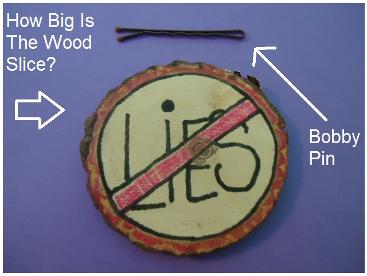 Thou shalt not lie Wood Slice Craft for Ten Commandments