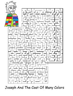 Josephs Coat of Many Colors Maze 