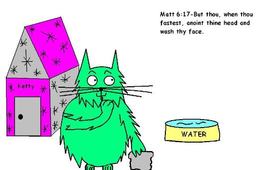 Matthew 6:17 But thou when thou fastest anoint thine head and wash thy face Clipart