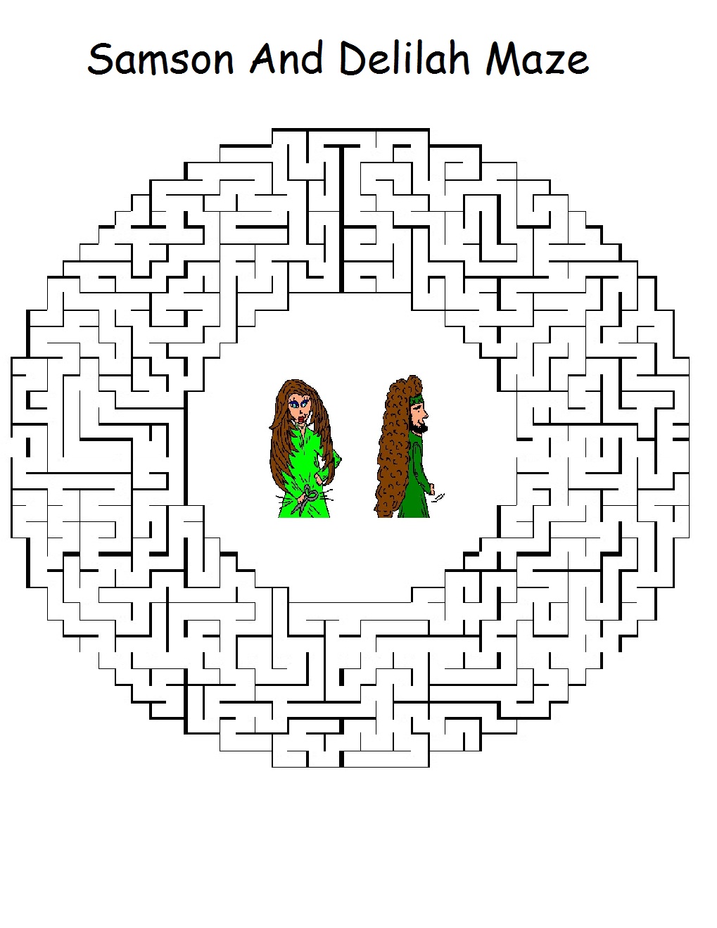 samson coloring pages and activities - photo #34