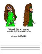 Samson and Delilah Word in a word, Samson and Delilah Activity Sheet for Kids