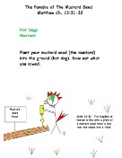 the parable of the mustard seed snack for kids recipe for Sunday school