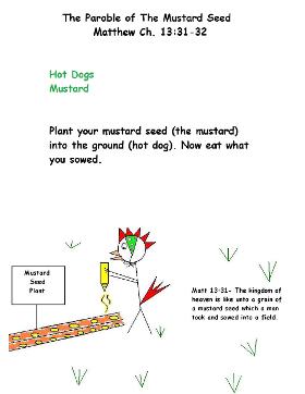 the parable of the mustard seed snack for kids recipe for Sunday school