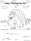 turkey happy thanksgiving coloring pages, turkey coloring pages, turkey wearing bonnet coloring page, happy thanksgiving turkey coloring page