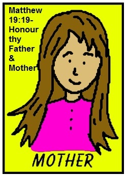 Mother's Day Clipart Picture Image Matthew 19:19 Honor thy father and mother