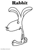 Rabbit Coloring Page- Animal Coloring Pages For Kids