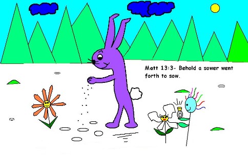 A sower went forth to sow clipart