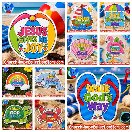 10 Summer Bible Crafts Bundle for Preschool & Toddlers | 20 Printable Templates