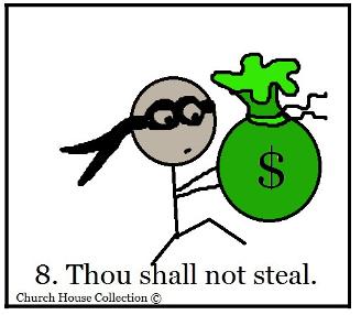 Thou Shalt Not Steal Sunday School Lesson