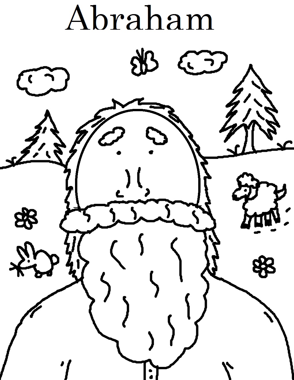 abraham and isaac coloring pages - photo #36