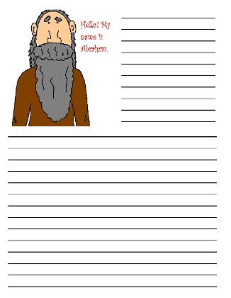 Abraham Printable Writing Paper