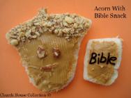 Acorn With Bible Snack For Kids In Sunday School