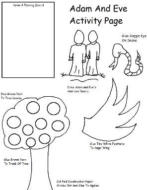 Adam and Eve Activity Page