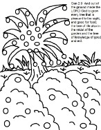 Adam and Eve Coloring Pages