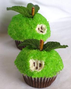 Adam and Eve Apple Cupcakes