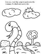 Adam and Eve Coloring Pages