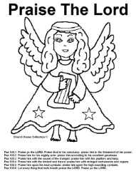 Joyful Noise Angel Coloring Page