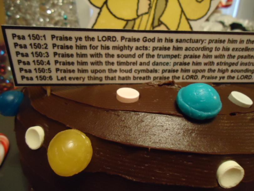 Angel praise the lord cake